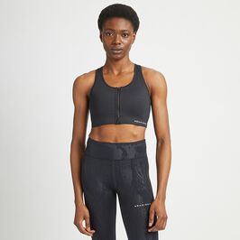 Röhnisch Essential Zip Sportsbra, Black Essential Zip Sports-bh Svart