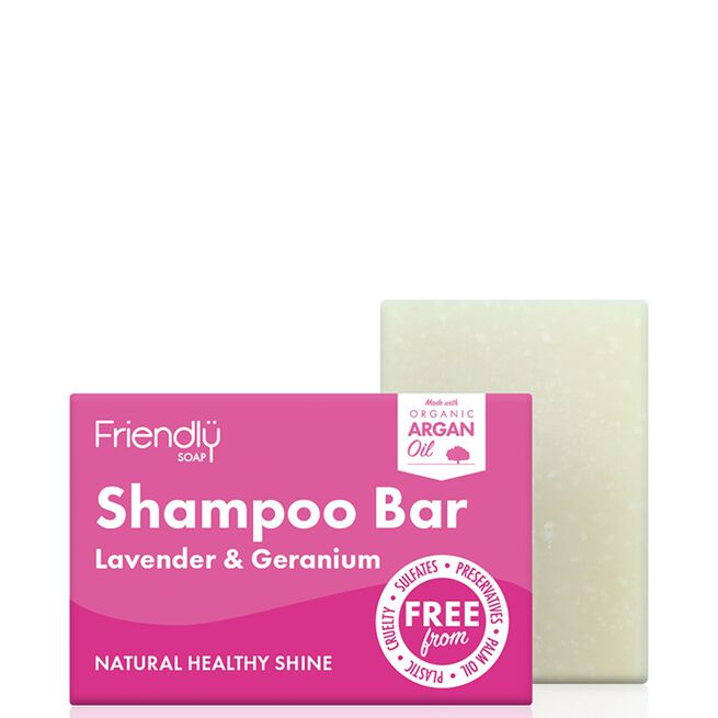 Friendly Soap Schampotvål Lavender & Geranium 95 g Sjamposåpe Lavendel & Geranium 95 g