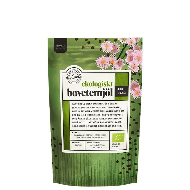 Da Carla Ekologiskt Bovetemjöl 400 g Økologisk Bokhvetemel 400 g