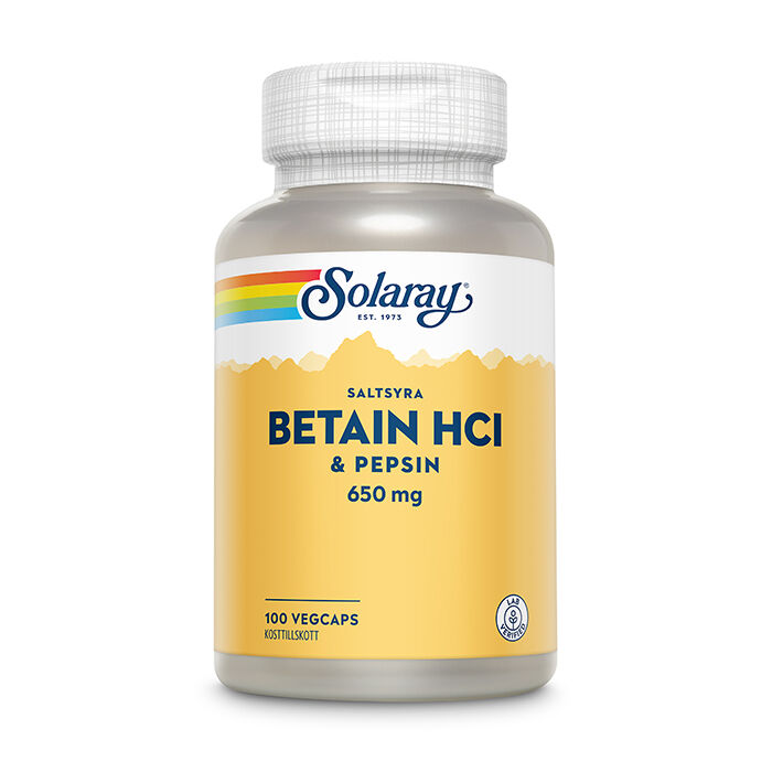 Betain HCI & Pepsin 100 kapslar