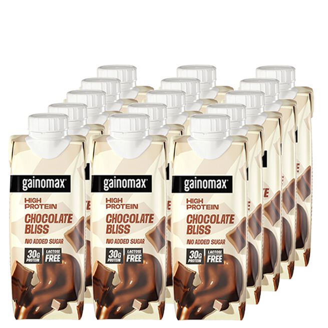 15 x Gainomax High Protein Chocolate 250 ml Kort datum 15 x Gainomax High Protein Chocolate 250 ml Kort dato Choklad