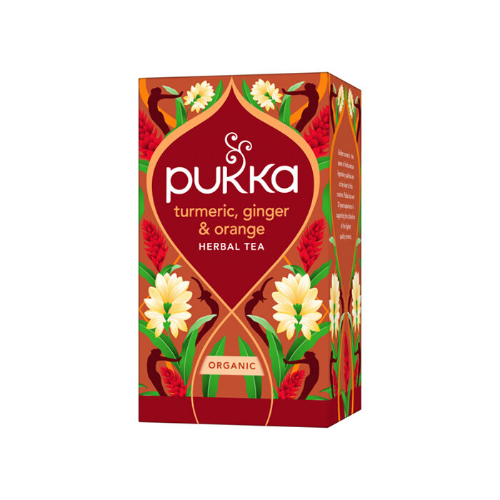 Urte-te Gurkemeie Ingef&aelig;r & Appelsin &Oslash;KO 20 stk Turmeric, Ginger & Orange