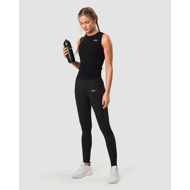 Empowering Open Back Tank, Black, L  Empowering Open Back Tank, Black