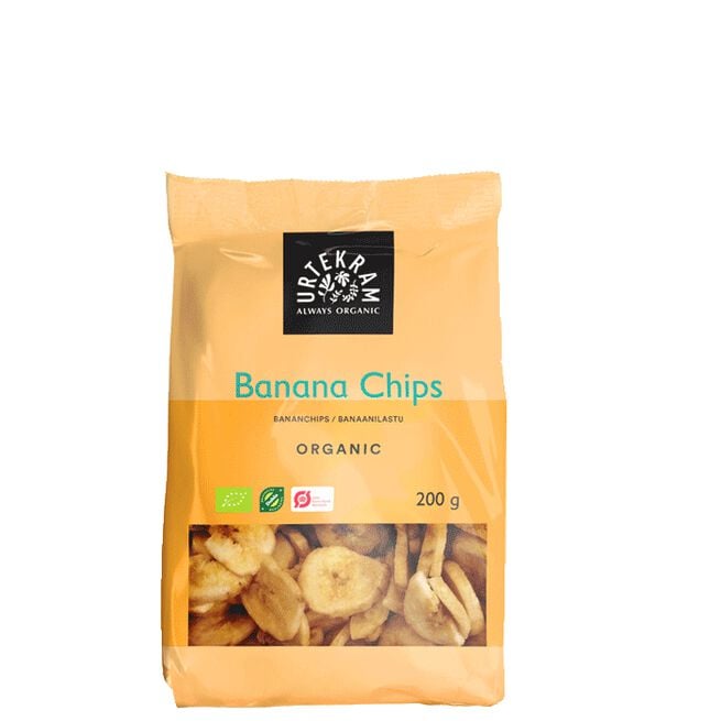 Sprø Bananchips, 200 g Sprø Bananchips 200 g Banan