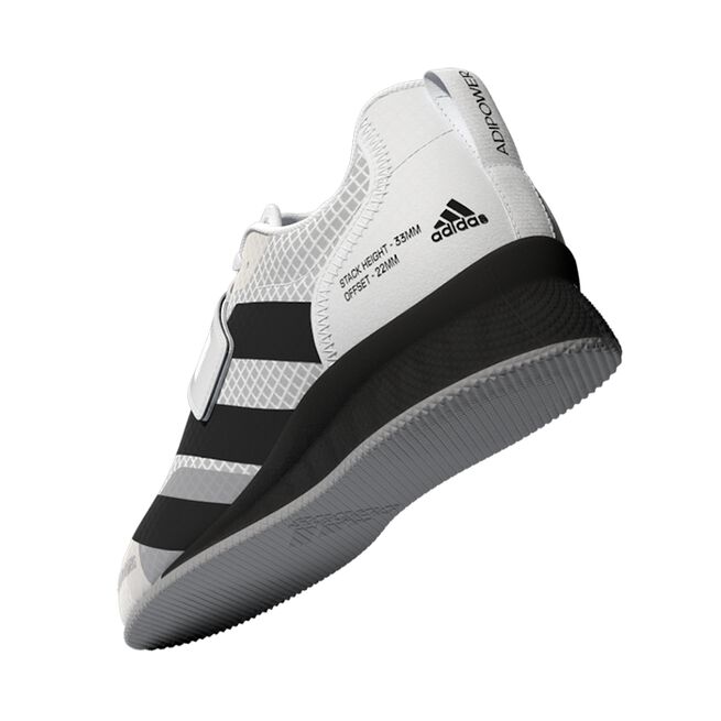 Adidas Adipower Weightlifting III, White/Black/Grey, 36  Adipower Weightlifting 3 Sko Hvit/Svart/Grå
