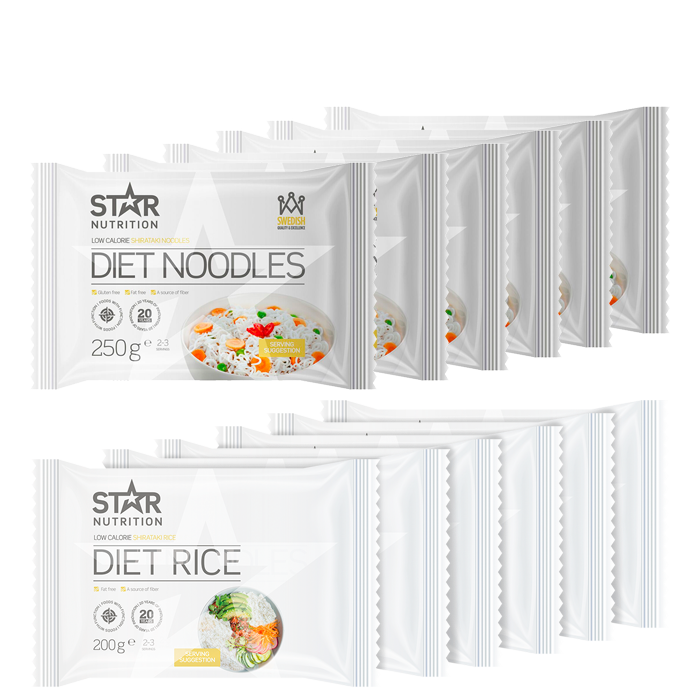 Bilde av 6 X Diet Rice 200 G, 6 X Diet Noodles 250 G, Big Buy