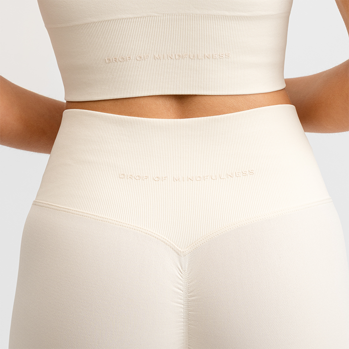 Seamless Scrunch Tights Hvit