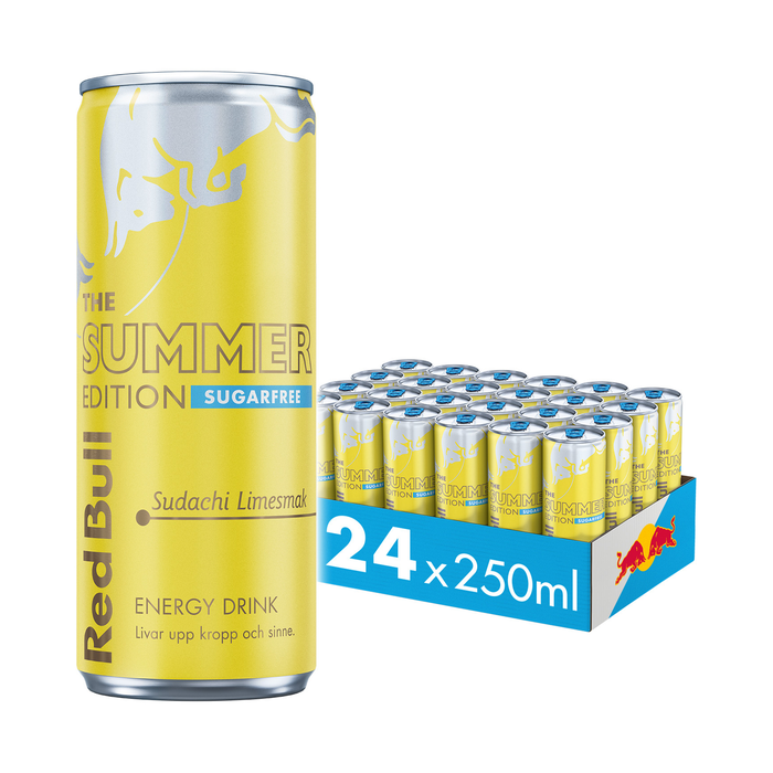 24 x Red Bull Energidryck 250 ml Sudachi Lime Summer Edition