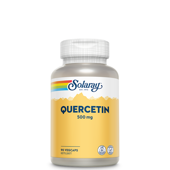 Quercetin best i test 2026: Solaray Quercetin 500 mg 90 kapsler, testvinner