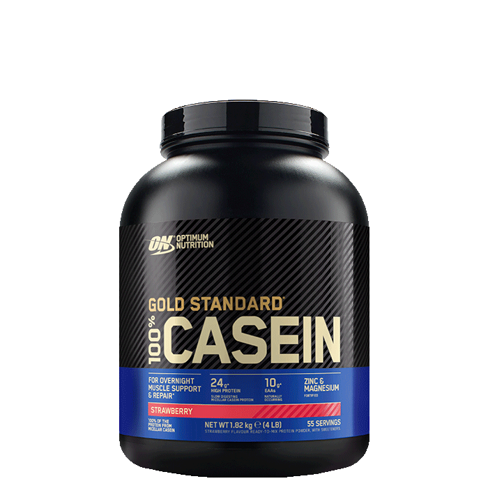 Gold Standard 100 % kasein 1818 g strawberry