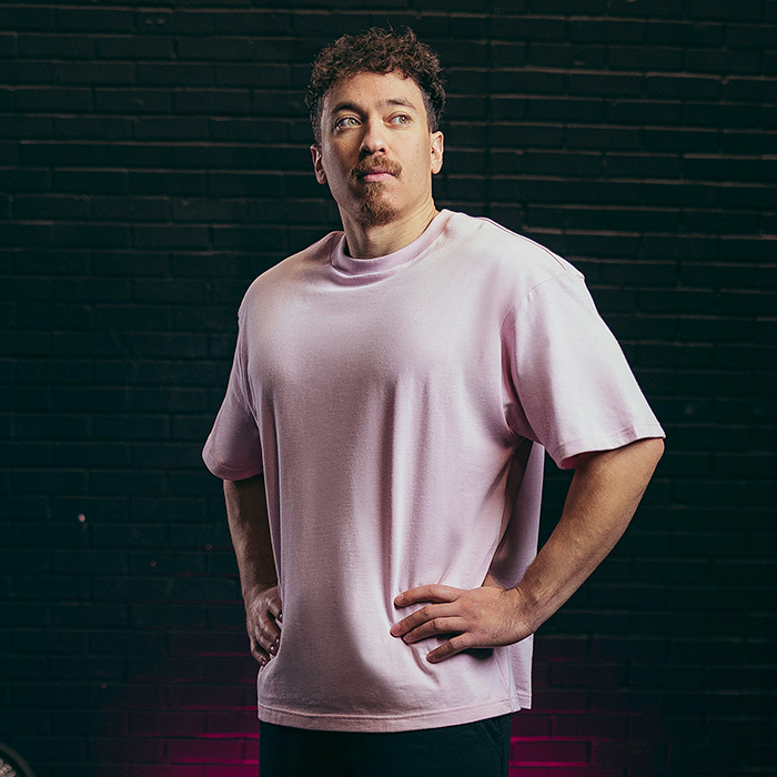 Nova Oversized T‑skjorte Unisex Lys Rosa