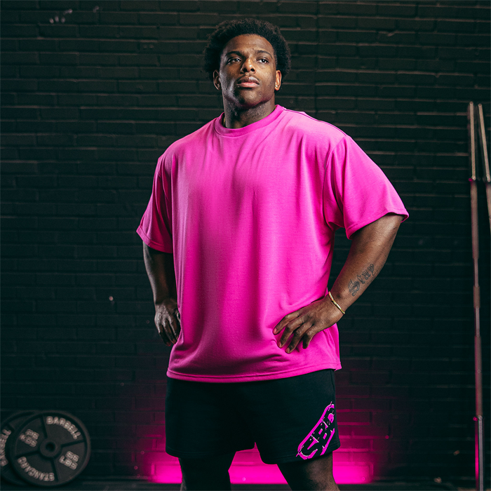 Nova Oversized T‑skjorte Unisex Rosa