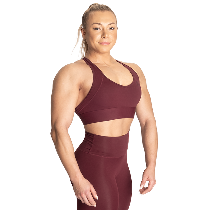 Core Sports Bra, Maroon