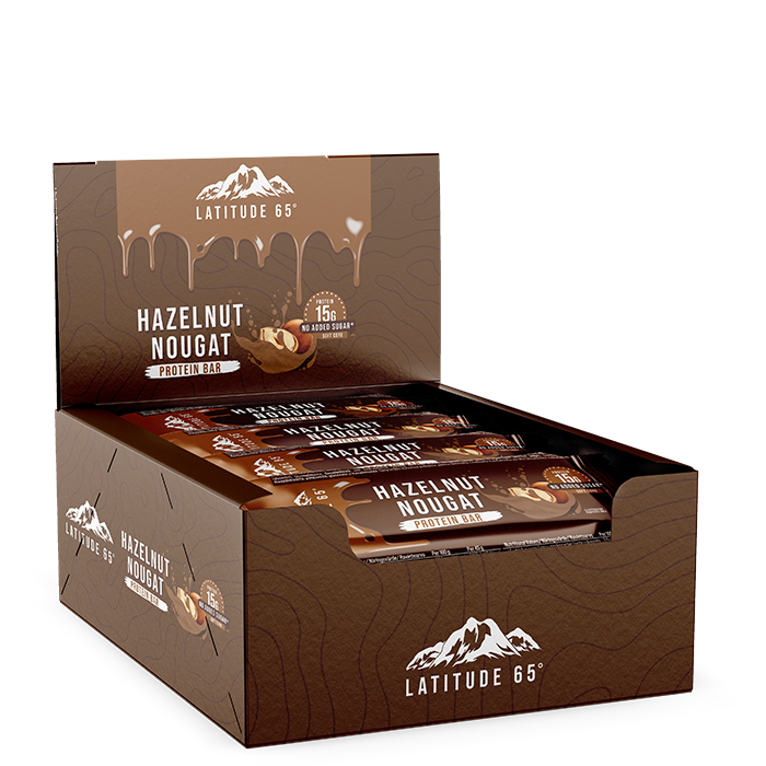 12 x Latitude 65 Protein Bar 45 g Hazelnut