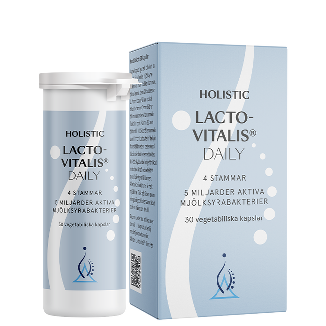 Lactovitalis&reg; Daily Melkesyrebakterier 30 vegetabilske kapsler