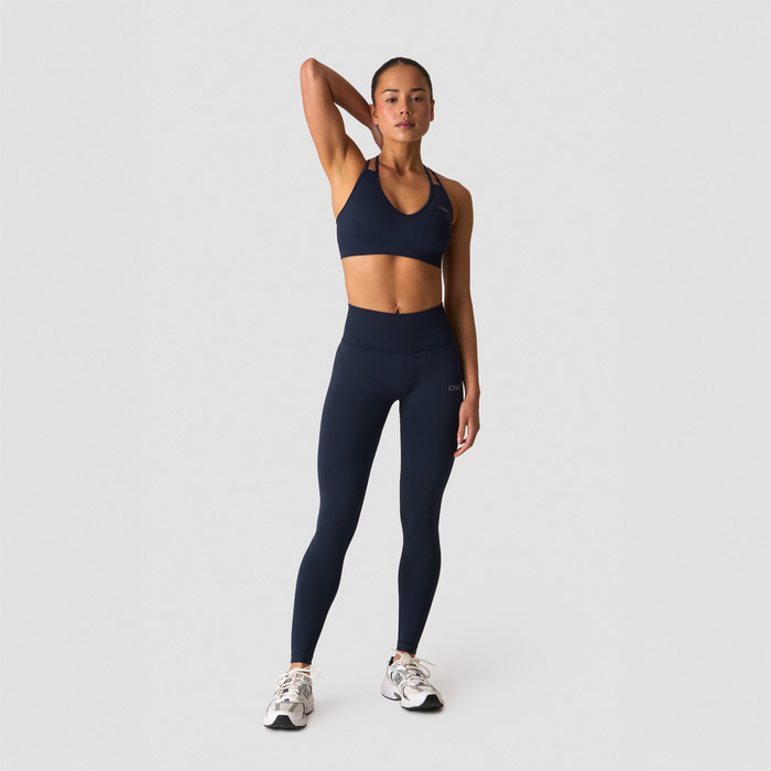 Define Seamless V‑hals Sports‑BH M&oslash;rkbl&aring;