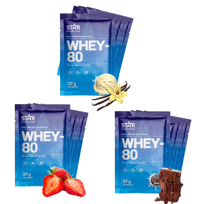 15 x Whey-80 One Serving, 37 g