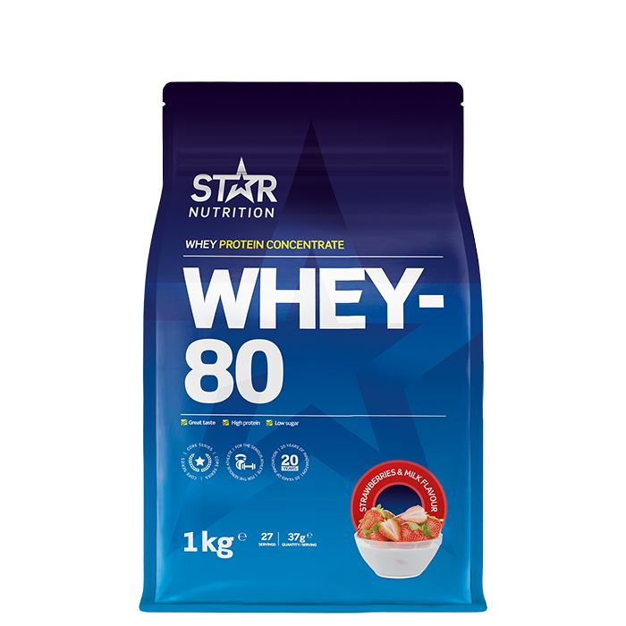 Whey-80 Myseprotein 1 kg
