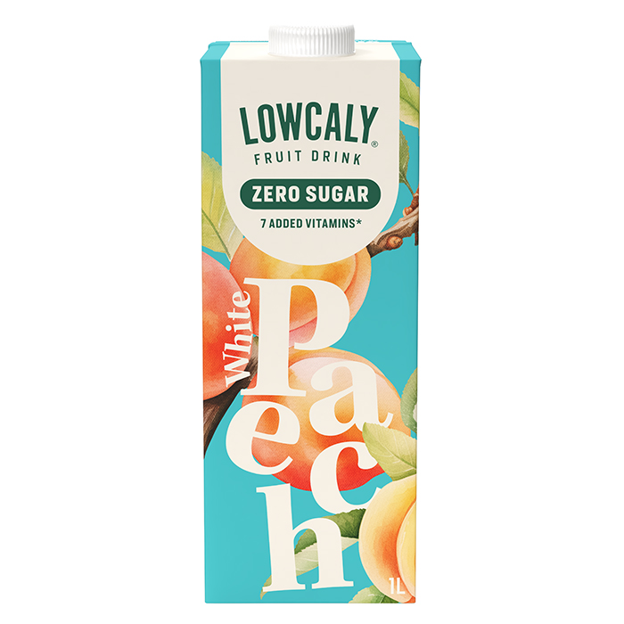 Lowcaly Fruktdrikk 1000 ml white_peach