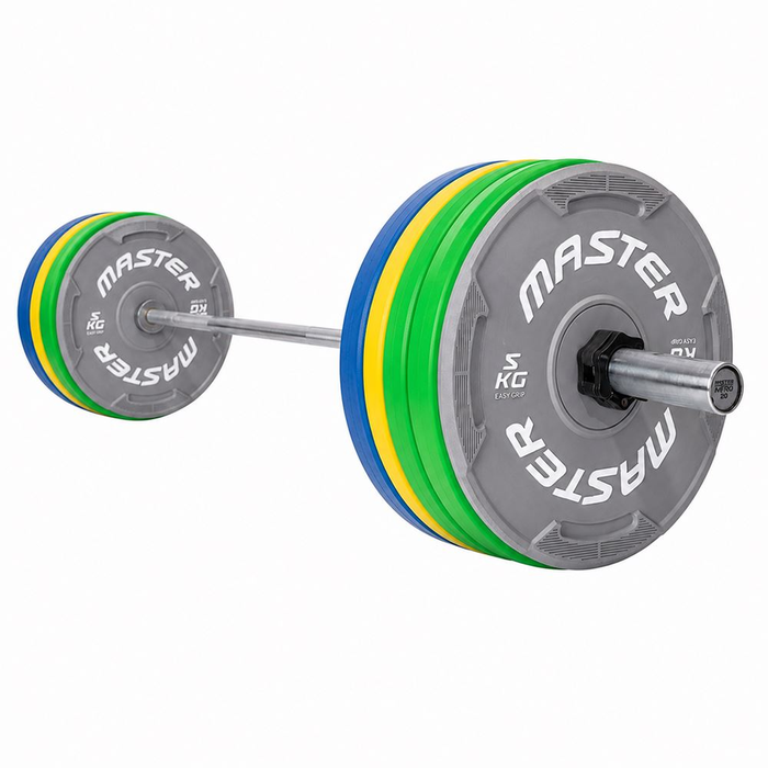 Easy Grip Color Bumperpakke med Vektstang 140 kg