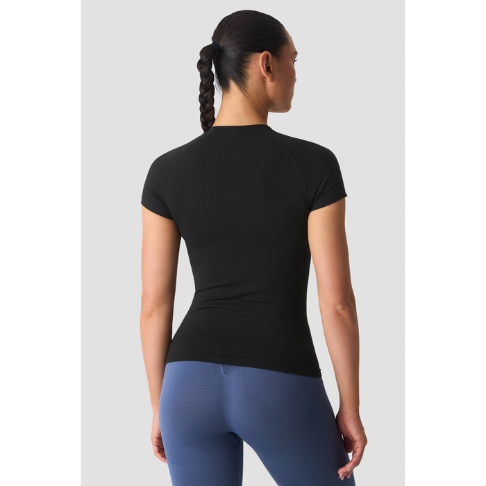 Smooth Seamless T skjorte Svart