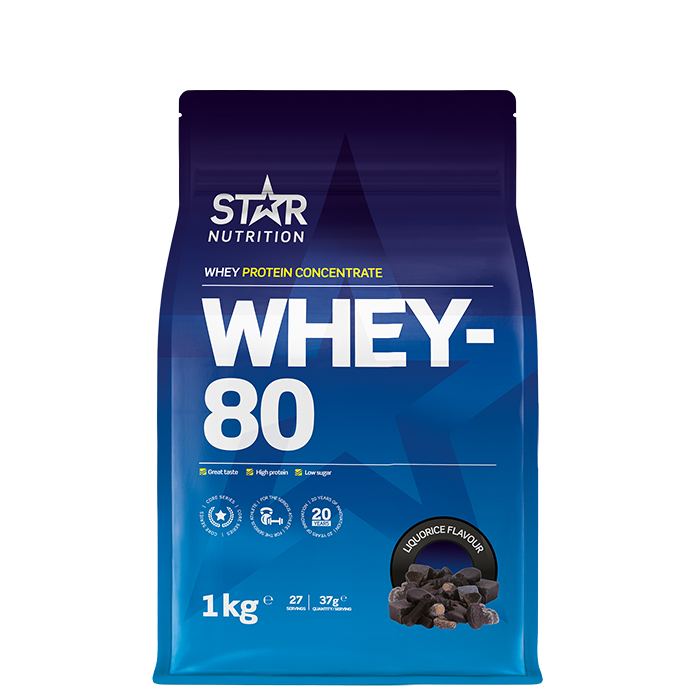 Whey-80 Myseprotein 1 kg