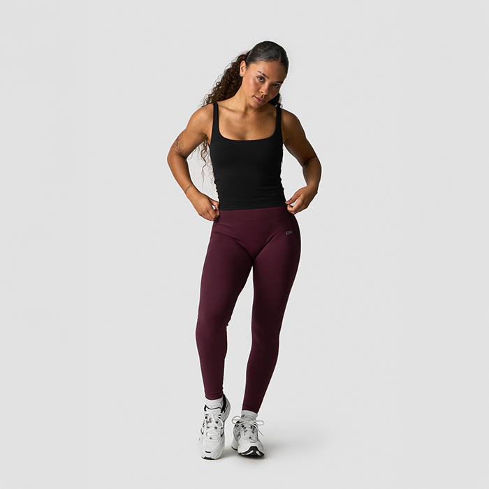 Smooth Seamless 2-i-1 Topp Svart