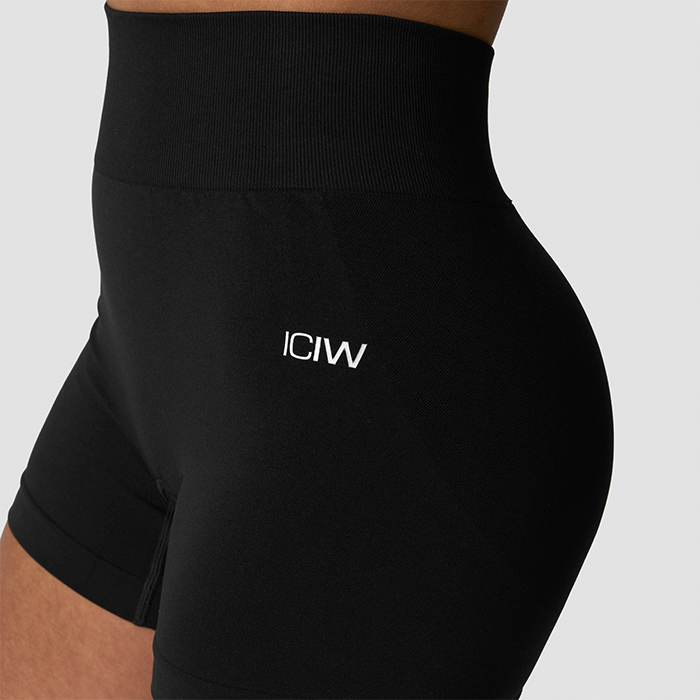 Smooth Midi Shorts Svart