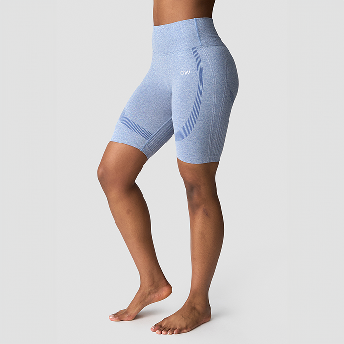 Soft Seamless Sykkelshorts Blå