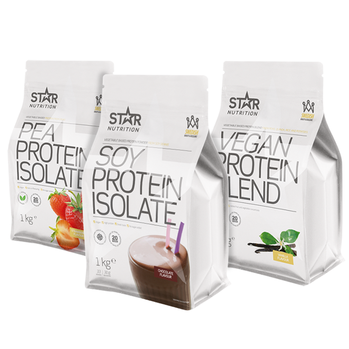 Mix&Match 3 x Vegansk Proteinpulver 1 kg