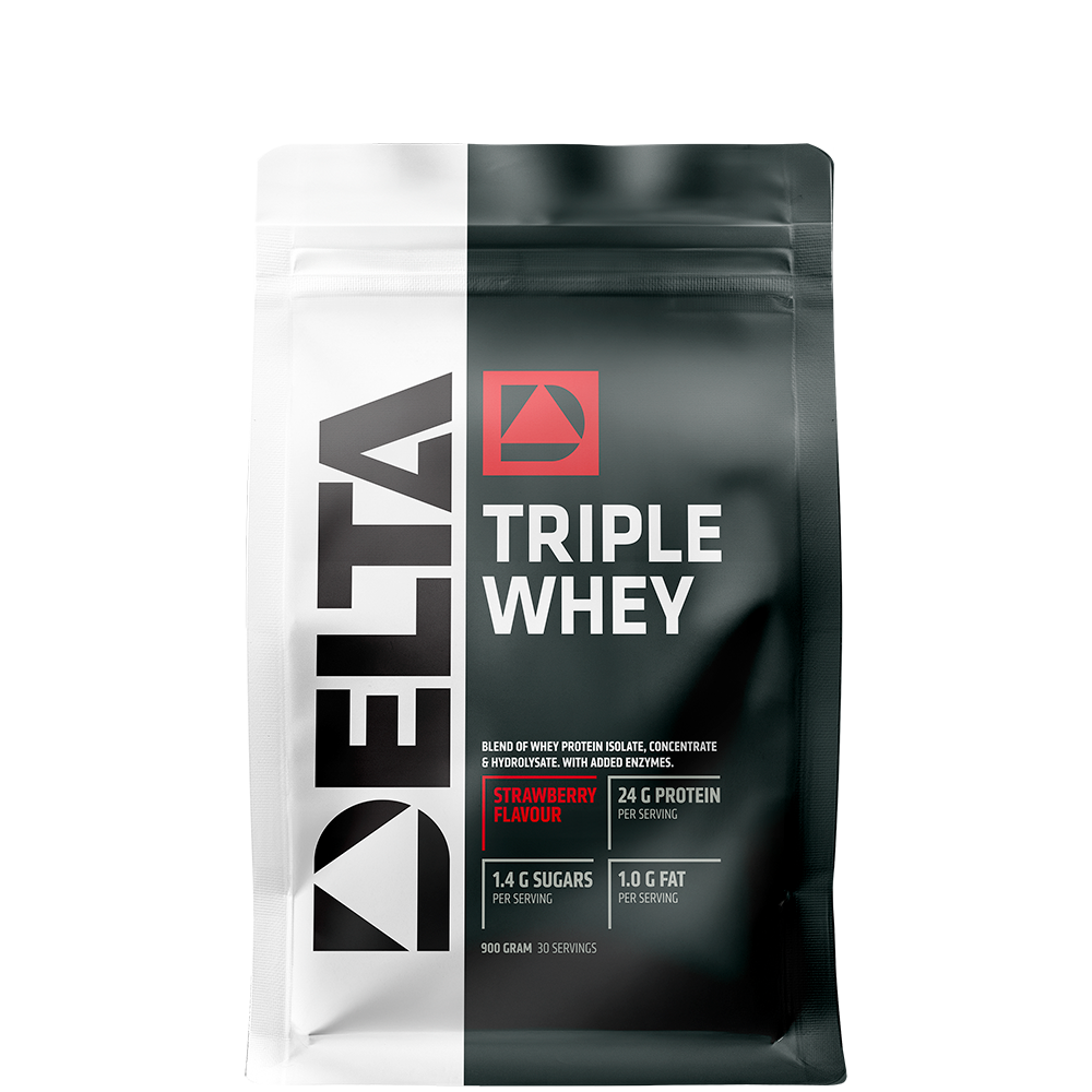 Triple Whey Myseprotein 900 g strawberry