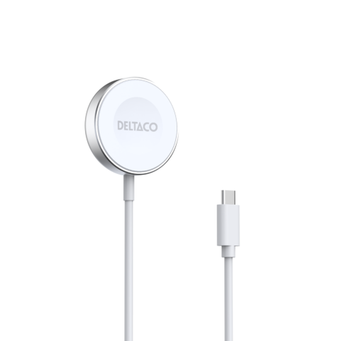 Lader for Apple Watch og Samsung Galaxy Watch USB-C Hvit 1 m