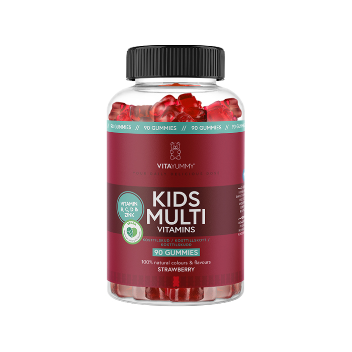 Kids Multivitamin Jordb&aelig;r 90 st Gummies