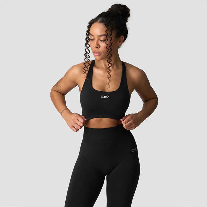 Smooth Seamless Sports-BH Svart