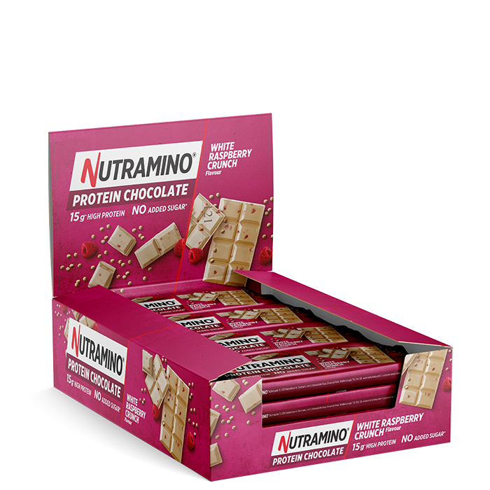 16 x Nutramino Protein Bar, 50 g, Raspberry Crunch Nutramino