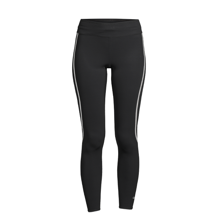 Sculpture Running Tights, Liquid Black