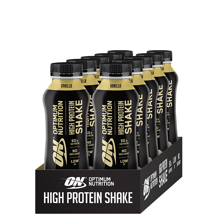 10 x Optimum High Protein Shake, 500 ml vanilla