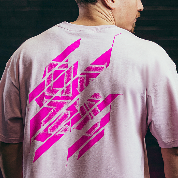 Nova Oversized T‑skjorte Unisex Lys Rosa