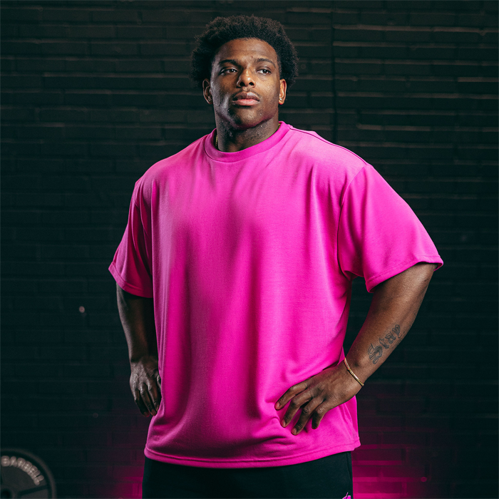 Nova Oversized T‑skjorte Unisex Rosa