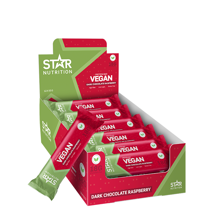 Bilde av 12 X Star Nutrition Vegan Protein Bar, 55 G