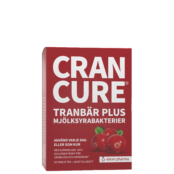 Bilde av Cran Cure® Tranebær Pluss Melkesyrebakterier 60 Tabletter