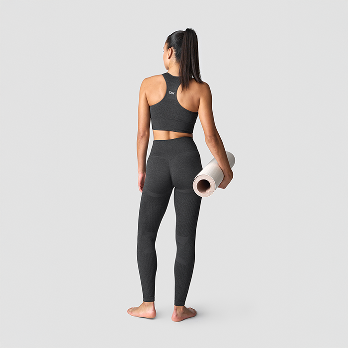 Soft Seamless Tights, Graphite Melange