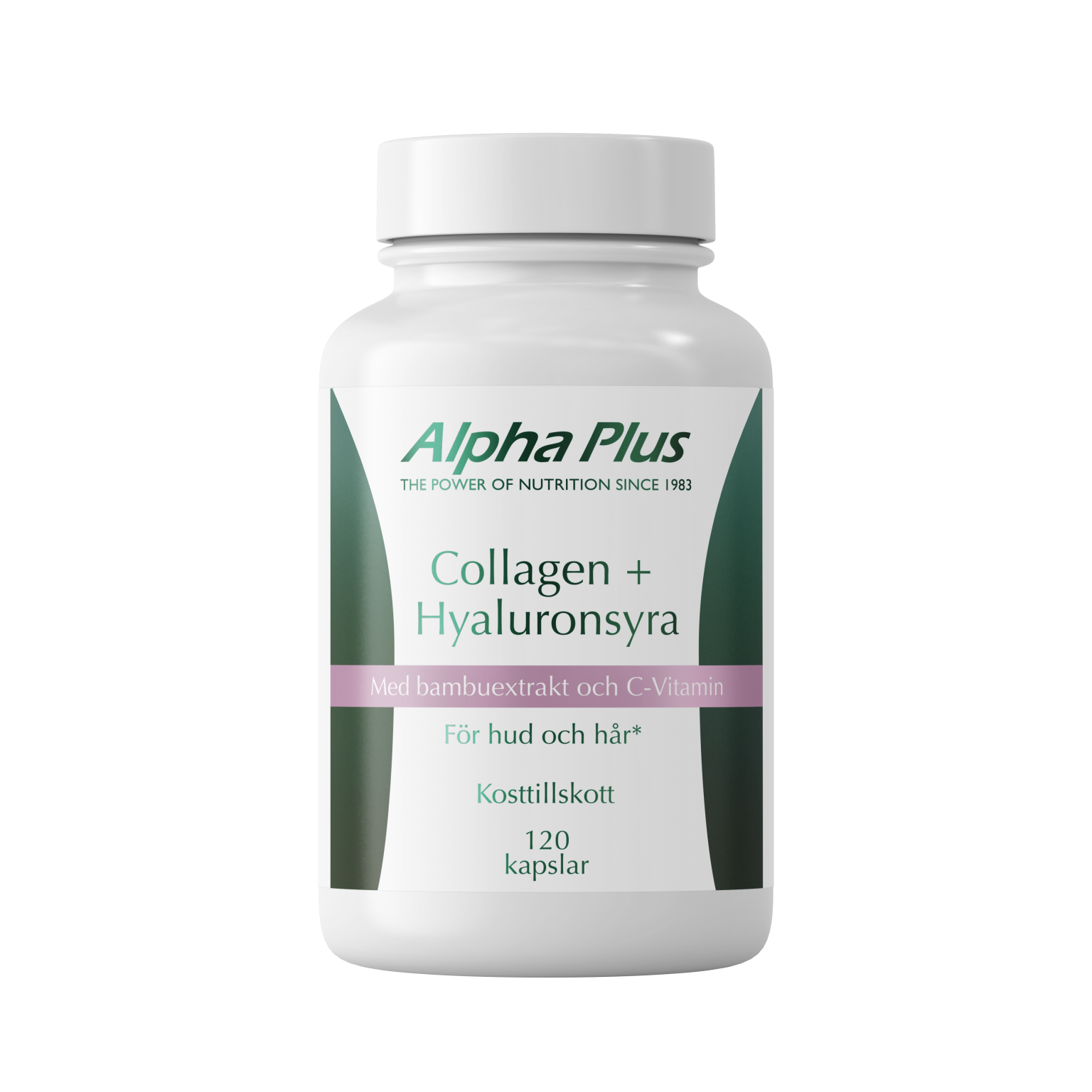Collagen + Hyaluronsyra, 120 kapsler