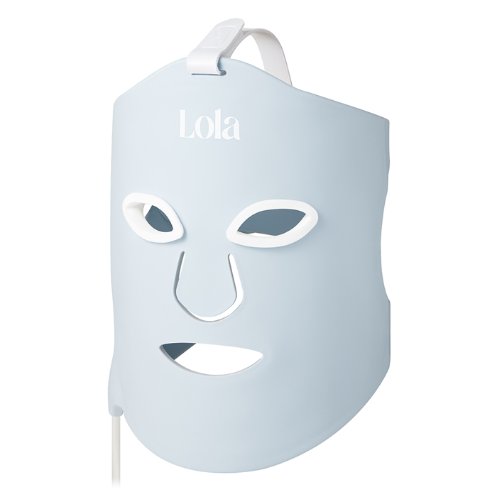 Glow LED Ansiktsmaske Bl&aring;