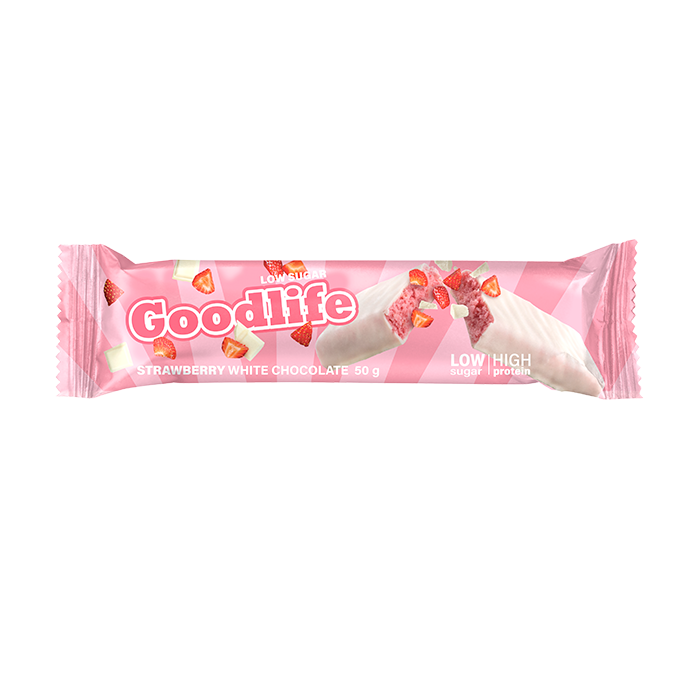 Goodlife Low Sugar 50 g Strawberry White chocolate