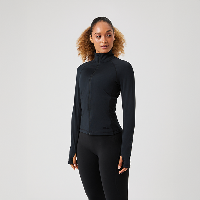Borg Full Zip Tr&ouml;ja Svart