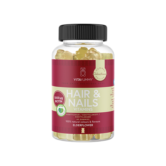 Hår & Negler Gummies Hylleblomst 60 stk