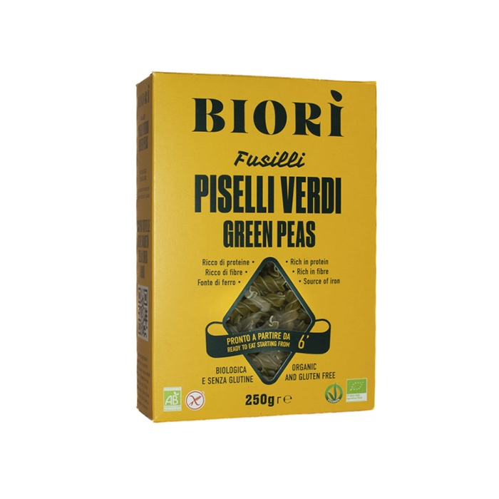 Grønn Ertepasta Fusilli Glutenfri 250 g