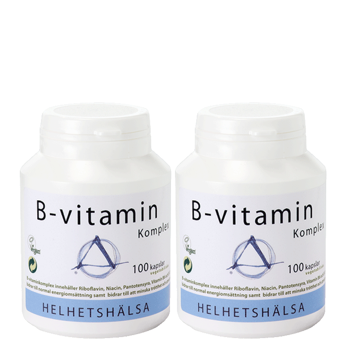 2 x B-vitamin Komplex 100 kapsler