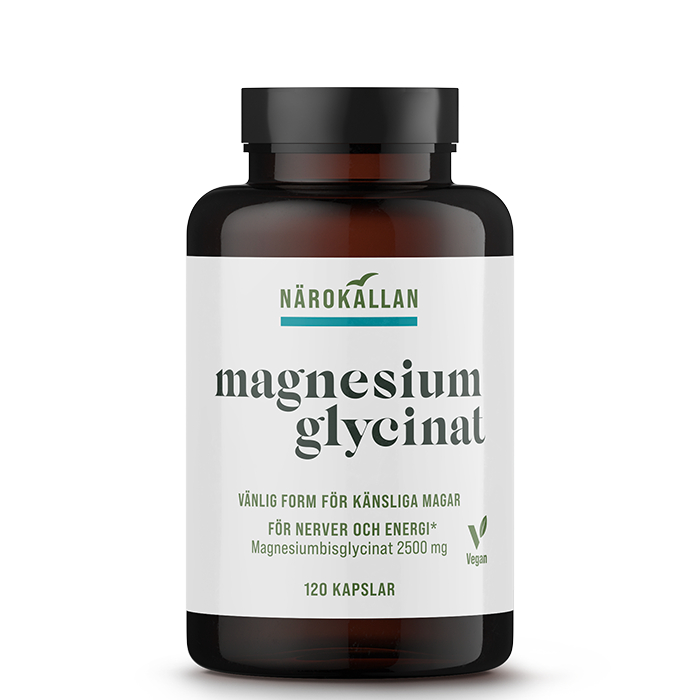 Magnesiumglycinat 120 kapsler